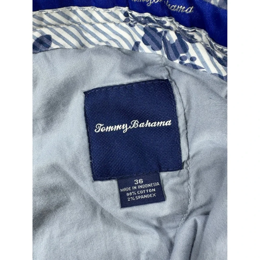 Tommy Bahama Mens Khaki Flat Front Cotton Stretch Shorts Size 36 Tan Casual